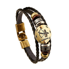 Zodiac Signs , Constellations  Leather Bracelet  2017 Unisex