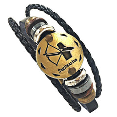 Zodiac Signs , Constellations  Leather Bracelet  2017 Unisex